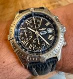 Breitling Crosswind chrono automatic 44 mm met certificaat, Sieraden, Tassen en Uiterlijk, Horloges | Heren, Leer, Staal, Breitling