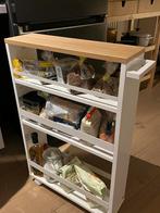 Keukentrolley, opslag wieltjes, Huis en Inrichting, Keuken | Keukenelementen, Ophalen, Wit, 50 tot 100 cm, Zo goed als nieuw