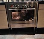 Pelgrim gasfornuis 6 pits 90 cm met elektrische oven, Gebruikt, 60 cm of meer, Ophalen of Verzenden, Gas