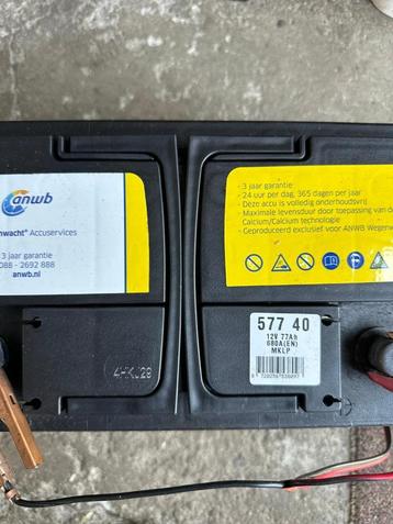 ANWB accu 77 Ah 680A kapot beschikbaar voor biedingen