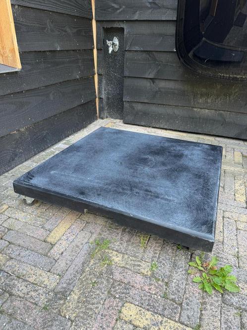 Verrijdbare parasilvoet graniet 90 kilo, Tuin en Terras, Parasols, Gebruikt, Ophalen of Verzenden