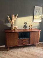 Vintage midcentury dressoir met artdeco print, Ophalen, Gebruikt, 150 tot 200 cm, Vintage, retro, midcentury, deens, scandinavisch