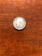 1 franc België 1887 zilver  L teken  leopold, Ophalen of Verzenden, Zilver