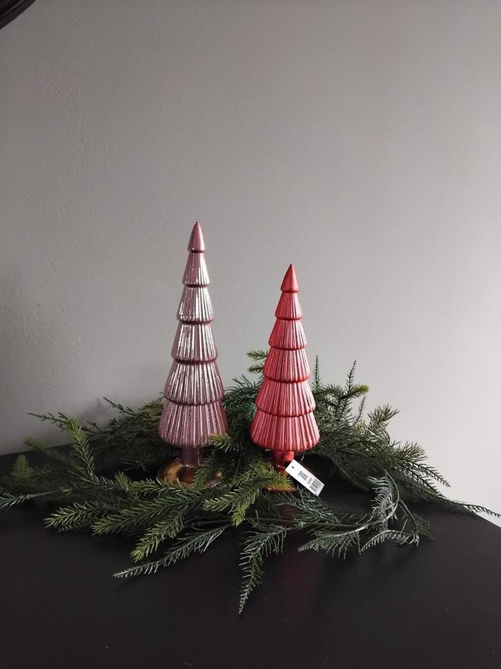 Twinkle Glazen Kerstboom Nieuw Daan Kromhout Roze, Diversen, Kerst, Nieuw, Ophalen of Verzenden