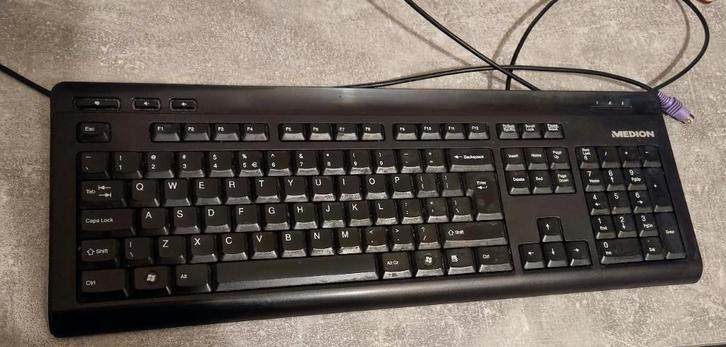 Toetsenbord Medion bedraad + draadloze muis (set), Computers en Software, Toetsenborden, Qwerty, Bedraad, Toetsenbord en muis-set