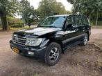 Toyota Landcruiser 100 diesel 2006 Zwart, Auto's, Automaat, Beige, 4164 cc, Zwart