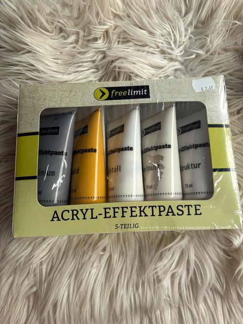 Freelimit Acryl Effectpasta Set - 5 Delig, Hobby en Vrije tijd, Schilderen, Nieuw, Acrylverf, Ophalen of Verzenden