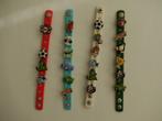 * Siliconen armband met bedels ook geschikt voor crocs, Overige kleuren, Kunststof of Plastic, Nieuw, Ophalen of Verzenden