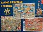 JAN VAN HAASTEREN PUZZEL 3*1000 STUKJES, Ophalen of Verzenden, 500 t/m 1500 stukjes, Zo goed als nieuw