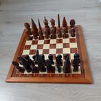 Vintage hand made schaakspel uit West Afrika Afmetingen van, Ophalen of Verzenden
