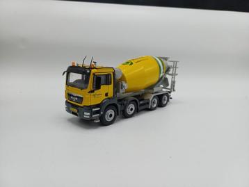 NZG Man tgs 8x4 betonmixer Mebin beschikbaar voor biedingen
