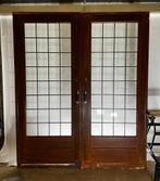 Set oude ensuite schuifdeuren glas in lood in top staat