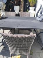 Set van 3 Garden Impressions wicker tuinstoelen – grijs, Huis en Inrichting, Ophalen, Drie, Riet of Rotan, Vintage, riet