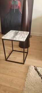 Bijzettafeltje/tafeltje/sidetable 2 x Zuiver Marble prijs ps, Ophalen, Zo goed als nieuw, 25 tot 50 cm, Rond