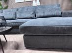 XL Ribstof  U-Bank / Hoekbank / Loungebank - Grijs - 363cm, Huis en Inrichting, Banken | Bankstellen, Ophalen, -, -, Hoekbank