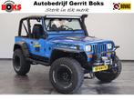 Jeep Wrangler 4.0i Softtop 4WD Luxe Leder Automaat Uniek LED, Auto's, Oldtimers, Cabriolet, Blauw, Vierwielaandrijving, 184 pk