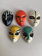 5 x Opera maskers chinese klein 10 cm, Ophalen of Verzenden