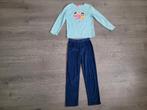 TISSAIA blauwe badstof pyjama maat 10 (140) ~ SJ2049, Nacht- of Onderkleding, Gebruikt, Meisje, Tissaia