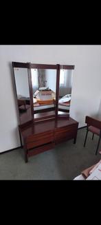 Jaren 80 kaptafel en nachtkastje, Huis en Inrichting, Tafels | Kaptafels, Ophalen, Gebruikt, 100 tot 150 cm, 50 tot 100 cm