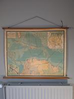 Oude vintage schoolplaat o.a. Suriname en ABC eilanden, Antiek en Kunst, Ophalen, Aardrijkskunde