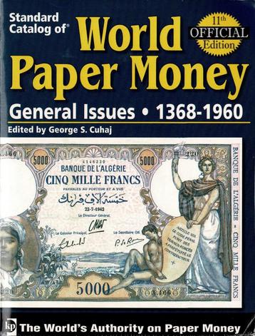 Standard catalog WORLD PAPER MONEY General Issue 1368-1960 beschikbaar voor biedingen