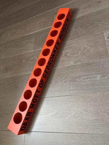 bierrek / één meter bier  DAAR MOET OP GEDRONKEN WORDEN!!! beschikbaar voor biedingen