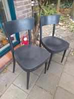 Twee zwarte stoelen, Tuin en Terras, Tuinsets en Loungesets, Ophalen of Verzenden, Zo goed als nieuw
