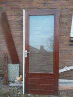 Buitendeur merbau hout, Doe-het-zelf en Verbouw, Ophalen, Gebruikt, 80 tot 100 cm, Buitendeur