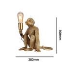 Gouden Aap Lamp - Nieuw, Zonder Lichtbron Monkey Sit, Ophalen of Verzenden, Nieuw, Metaal, Modern