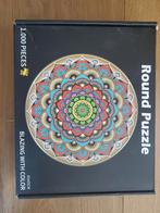 Ronde puzzle 1000 stukjes, Ophalen of Verzenden, 500 t/m 1500 stukjes, Zo goed als nieuw