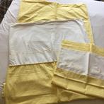 Beddenset 1 persoons  - Laura Ashley geel/wit, Huis en Inrichting, Ophalen of Verzenden, Gebruikt, Eenpersoons, Geel