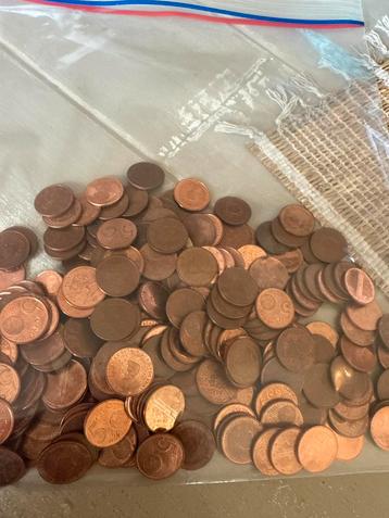 Zak met 5 cent + bonus 1 & 2 cent muntjes beschikbaar voor biedingen