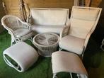 Rotan lounge set voor binnen/buiten, Tuin en Terras, Tuinsets en Loungesets, Ophalen, 4 zitplaatsen, Rotan, Loungeset
