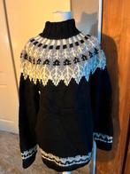 Super mooie originele handgebreide ijslandse trui in maat L, Kleding | Dames, Truien en Vesten, Ijsland, Zwart, Maat 42/44 (L)
