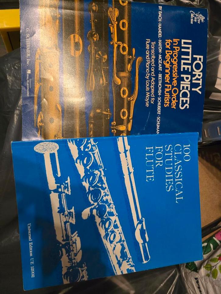 Dwarsfluit Lesboeken - Bach, Händel, Mozart, Muziek en Instrumenten, Bladmuziek, Gebruikt, Les of Cursus, Klassiek, Dwarsfluit of Piccolo