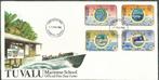 TUVALU 1982 Maritime School op onbeschreven FDC., Verzenden, Gestempeld