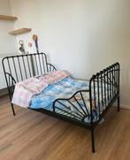 Ikea: meegroei bed (zwart staal), Kinderen en Baby's, Kinderkamer | Bedden, Nieuw, 70 tot 85 cm, Ophalen, Matras