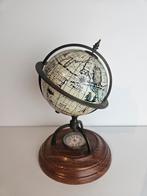 Vintage Wereldbol met Kompas - 15x22 cm, Ophalen of Verzenden, Gebruikt