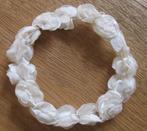 Brocant diadeem, roosjes van tule en satijn, Ophalen of Verzenden