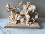 Vintage beeld A. Santini - Gladiator/ vierspan/ strijdwagen, Antiek en Kunst, Ophalen of Verzenden