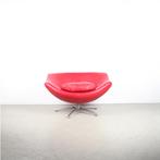 1x  Label Gigi Fauteuil Rood Leer - Aluminium, Niet ingevuld, Niet ingevuld, Ophalen of Verzenden, Zo goed als nieuw