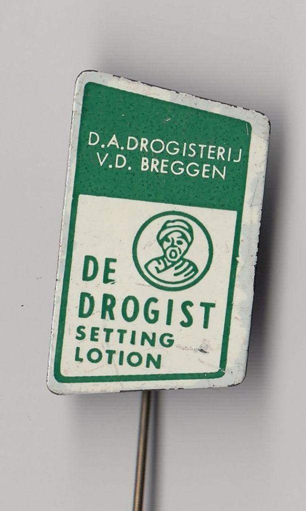 Drogist DA Breggen speldje, Verzamelen, Speldjes, Pins en Buttons, Gebruikt, Speldje of Pin, Overige onderwerpen, Ophalen of Verzenden