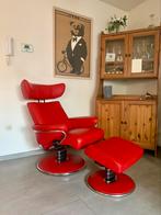 Stressless Jazz relaxfauteuil & hocker in Top Staat!, Huis en Inrichting, Leer, Ophalen of Verzenden, Scandinavisch, Zo goed als nieuw