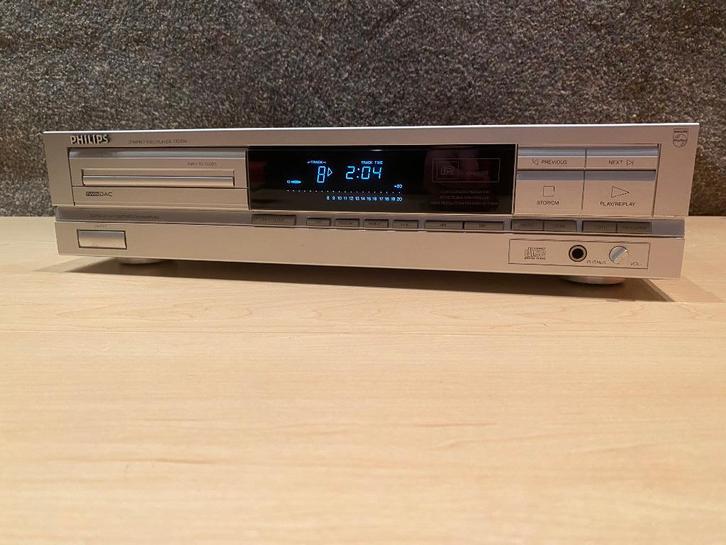 ✅ Philips CD614 ZILVER - Compact Disc Player, Audio, Tv en Foto, Cd-spelers, Gebruikt, Philips, Ophalen of Verzenden