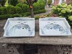 Set van 2 art nouveau wastafels bloemen The Oceanic, Ophalen