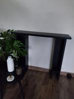 Mooie steigerhout sidetable in mat zwart gelakt., Huis en Inrichting, 25 tot 50 cm, Rechthoekig, Zo goed als nieuw, Ophalen