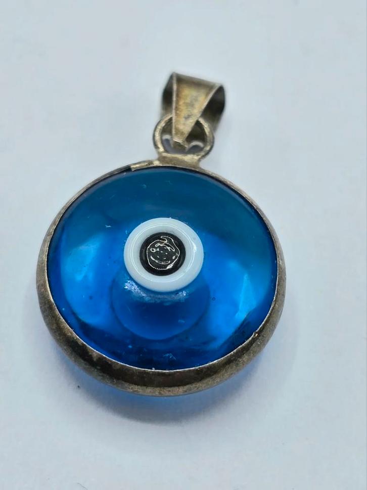 Zilveren Hanger Oog, Sieraden, Tassen en Uiterlijk, Kettinghangers, Zo goed als nieuw, Zilver, Zilver, Verzenden