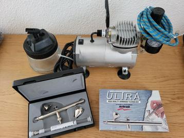 Createx TC 20C Membraamcompressor met Harder&Steenbeck Ultra beschikbaar voor biedingen