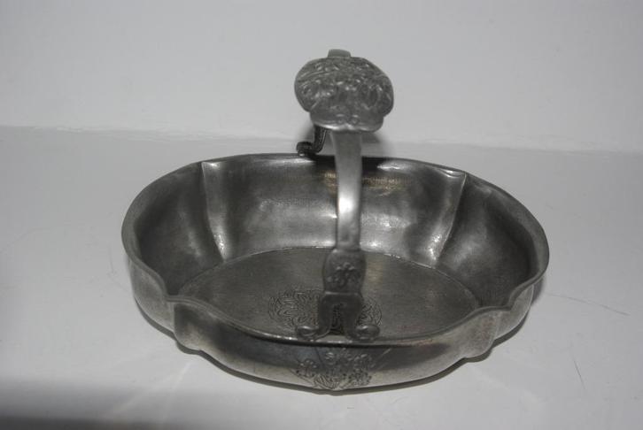 Tinnen kandelaar  Schaaltjes, Antiek en Kunst, Antiek | Tin, Ophalen of Verzenden