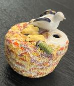 Staffordshire Pennenbakje/Inktpot 19e Eeuw Vogelnestje Decor, Antiek en Kunst, Verzenden